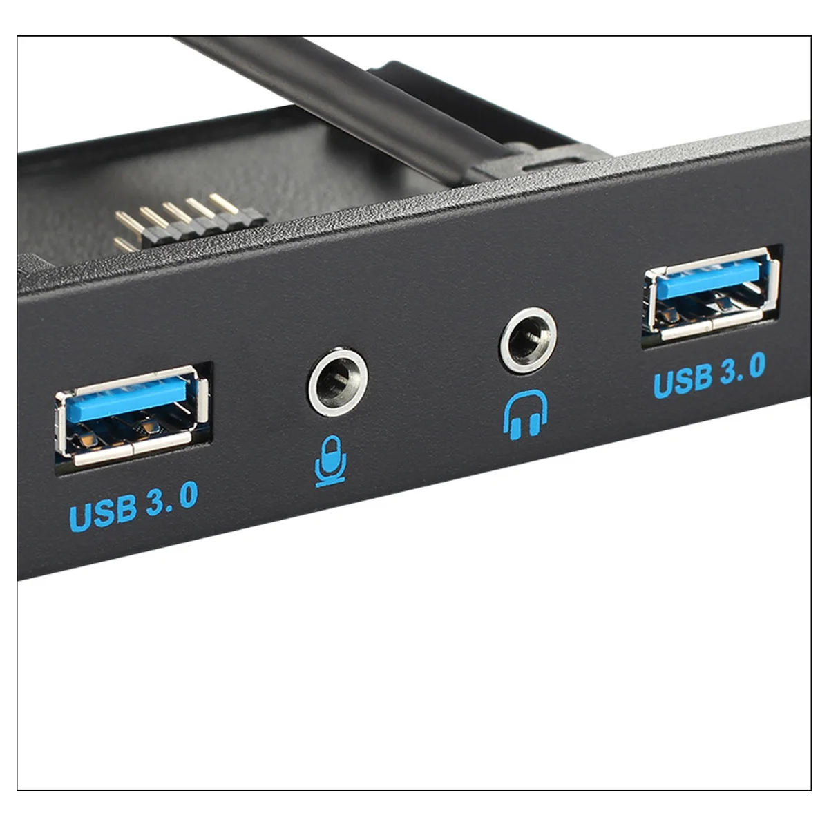 3,5 дюймов дисковод гибких дисков спереди Панель usb-хаб 2 Порты HD аудио Интерфейс 2 Порты USB 3,0 с 20-контактный разъем для настольного компьютера