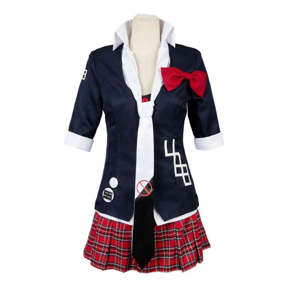 Аниме Dangan-Ronpa Danganronpa Косплей Junko Enoshima костюмы для косплея для девочек женская униформа с топом рубашка юбка Хэллоуин карнавал