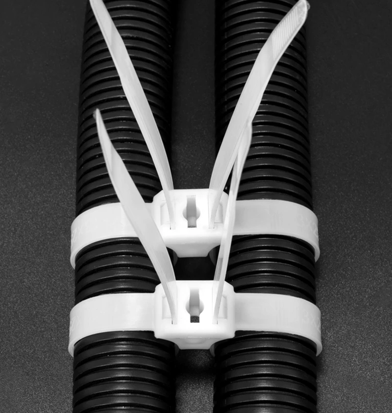 

10Pcs Nylon Cable Ties Double-headed Cable Ties 13mm Width Zipper Nylon Cable Ties Harness Line Fastening For Car Home