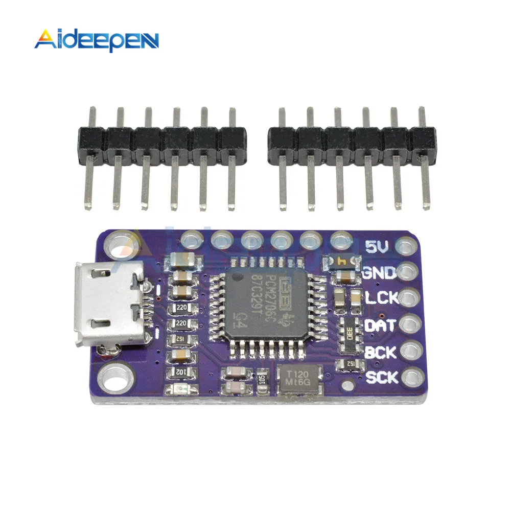

6Pin GY-PCM2706 PCM2706 USB TO I2S IIS Module Audio Power Amplifier Board
