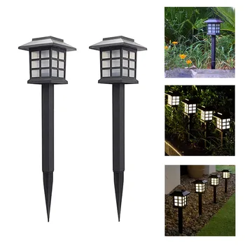 

2pc Led Solar Pathway Lights Waterproof Outdoor Solar Energy Saving Lights For Garden/Landscape/Path/Yard/Driveway/Walkway