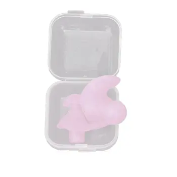 

1 Pair Waterproof Swimming Professional Silicone Swim Earplugs Soft Anti-Noise Ear Plug for Adult Children Swimmers Pink