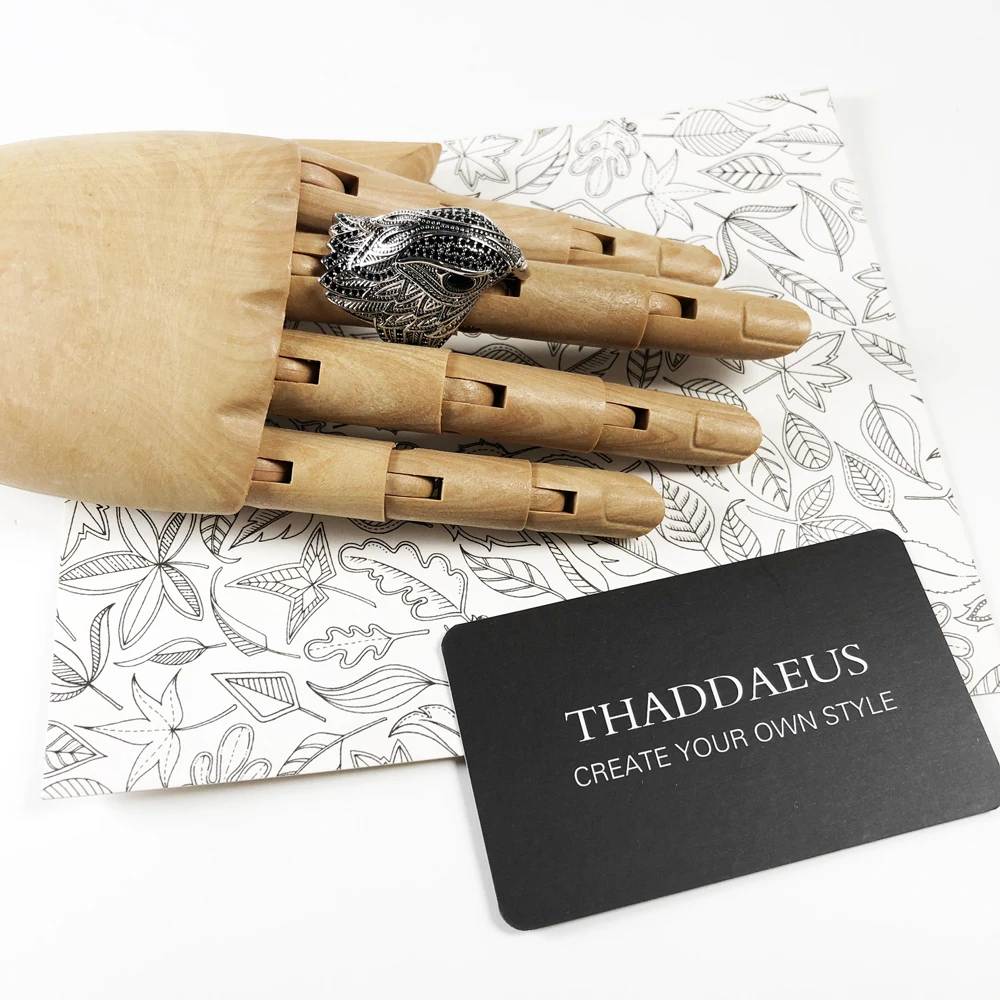 Kopen Elegante Falcon Cocktail Ring in 925 Sterling Zilver, TS Trendy Gift voor Vrouwen   Mannen, thomas Stijl Gratis Verzending 2018 Fijne Sieraden