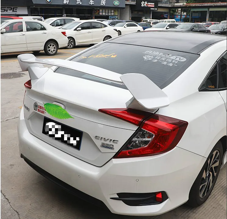 Тип-R СТИЛЬ ABS пластик краска цвет задний багажник спойлер Подходит для Honda Civic хэтчбек