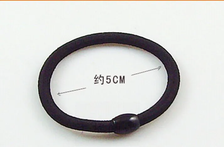 Черный и белый с рисунком Hairband Bold Тип Hairband 6 мм ультра-стрейч черная бусина Hairband 2 юаней аксессуары для волос