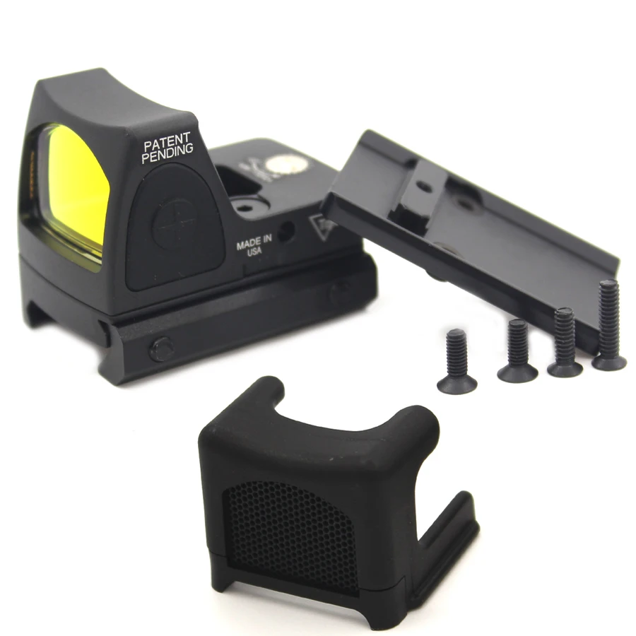 Мини RMR Red Dot Sight и антибликовое устройство Glock/Reflex Sight Scope Fit 20 мм Weaver Rail для охоты