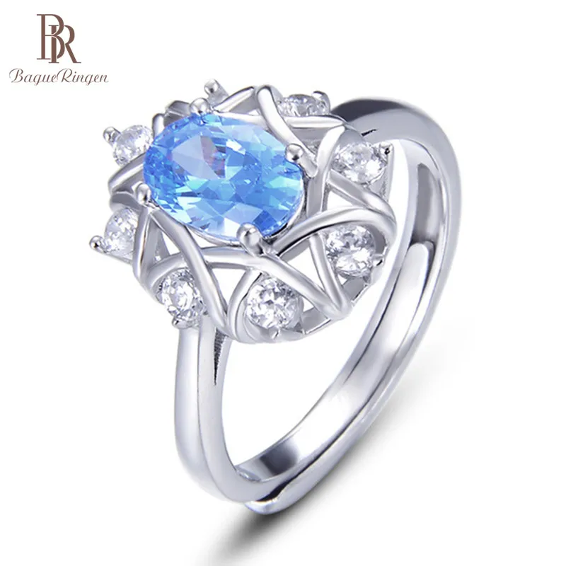 Женское кольцо в форме цветка Bague Ringen ювелирное изделие из 100% стерлингового