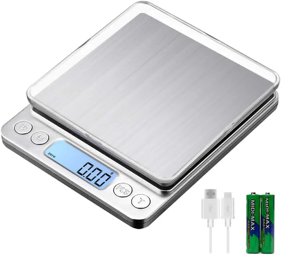 

Digital Kitchen Scale, LCD Display 1g/0.1oz Precise Stainless Steel Food Scale for Cooking Baking weighing Scales Electronic