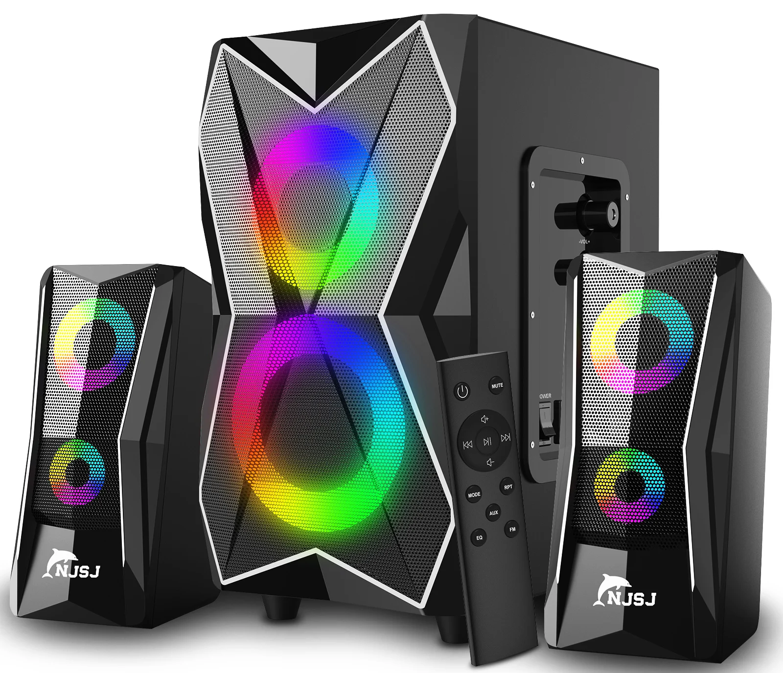 Njsj 2.1 Bluetooth Speaker System 