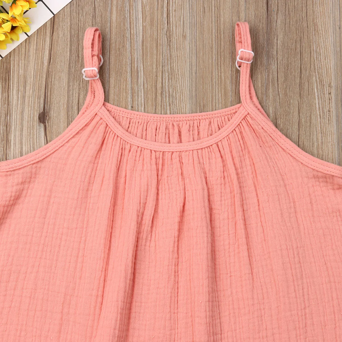 Однотонные длинные топы без рукавов для маленьких девочек + мини-шорты комплекты из 2 предметов летняя повседневная детская одежда