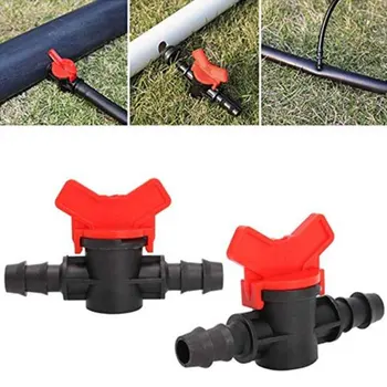 

10PCS 16PE Ball Valve Switches Garden Irrigation Valves Double-end Plastic Valve Flower Watering Supplies