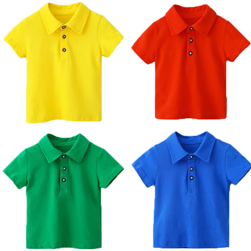 Kids Polo Shirts Short Sleeve Summer 