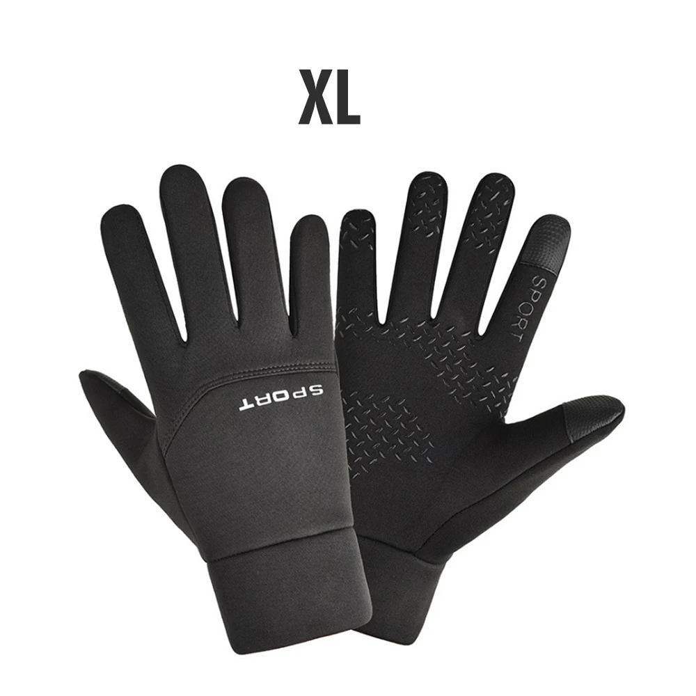 1Pair Winter Unisex Breathable Biking Ridding Gloves Cold-Resistant Thick All Finger Mittens Waterproof Non-slip Outdoor Warming