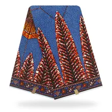 Высокое качество Африканский настоящий хлопковый воск 6 ярдов/партия Гарантированная голландский Африканский вощеная ткань хлопок ткань H181022