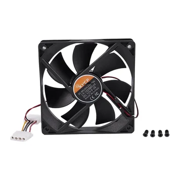 

PC Brushless DC 4 Pin Connector 7 Blades 12V 12cm 120mm Cooling Fan