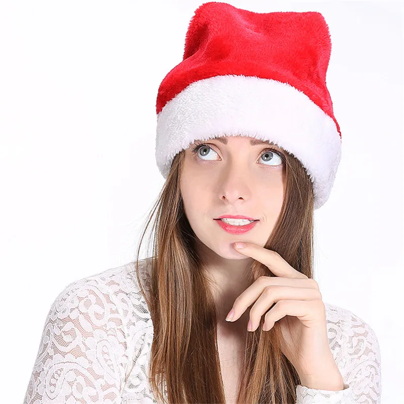 1 шт 30*40 см Дети Женщины Мужчины Рождество шляпа Санта Клаус Олень снеговик рождественские подарки шапка новая мода рождественские шапки