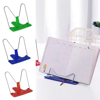 

1 Pcs Bookends Portable Foldable Adjustable Bookend Stand Reading Book Stand Document Holder Base Reading Book Holder