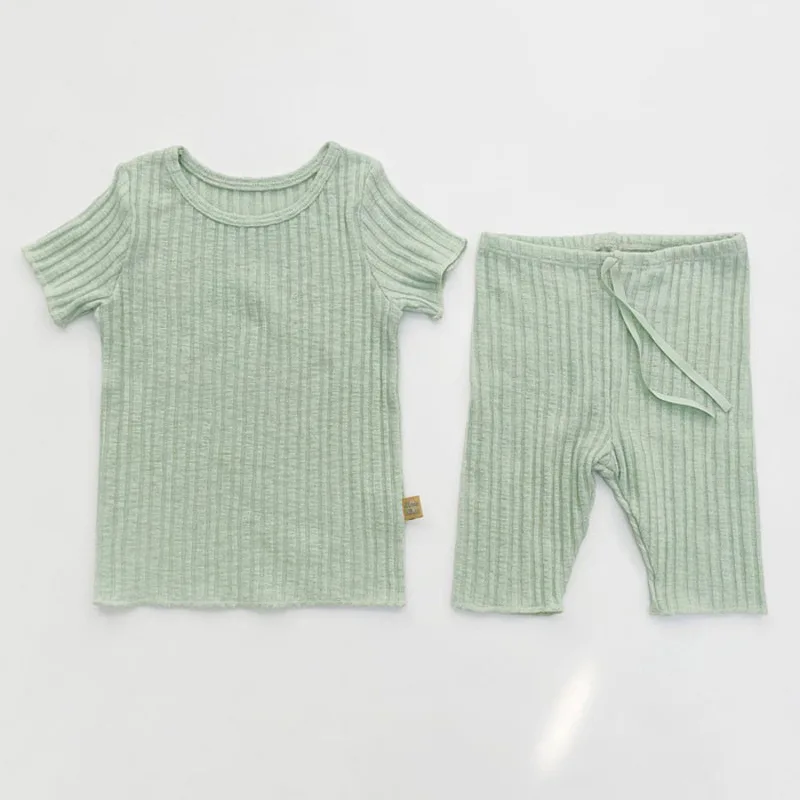 Summer Newborn Baby Boy Clothes Set Soft Cotton T Shirt + Shorts Pants 2pcs Kids Girls Outfits Children Clothing Set