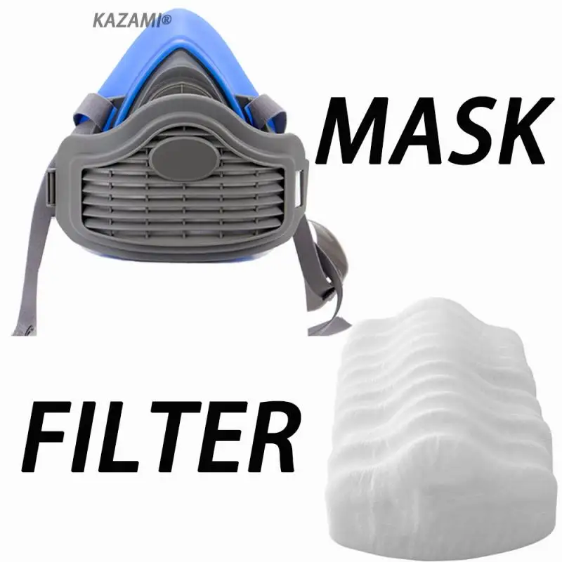 

Dropletsproof PM2.5 Half Face Mouth Mask Respiratory Efficiency Filters Paper Protective Industrial Anti Gas Respirator Mask NEW