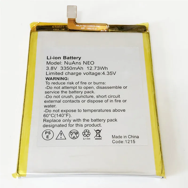 3 8 V 3350mAh для телефона Trinity NuAns Neo аккумулятор батарея|Аккумуляторы мобильных