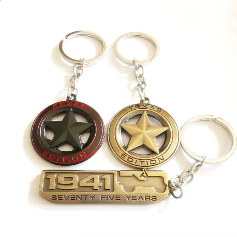 Металлическая Эмблема TEXAS EDITION 1941 модный автомобильный брелок дешевые для