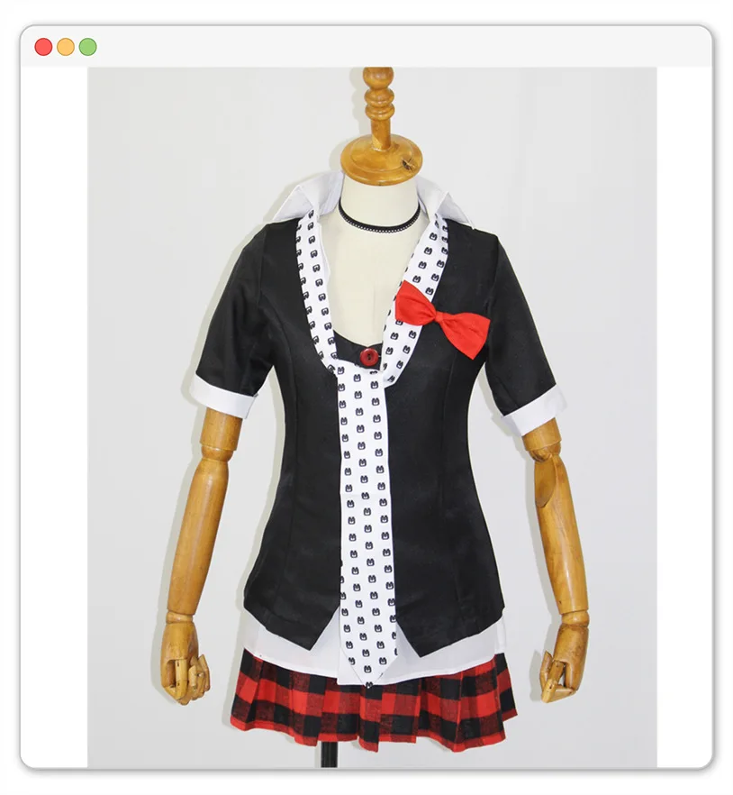 Косплей аниме Dangan Ronpa Junko Enoshima школьная форма игровые костюмы для косплея