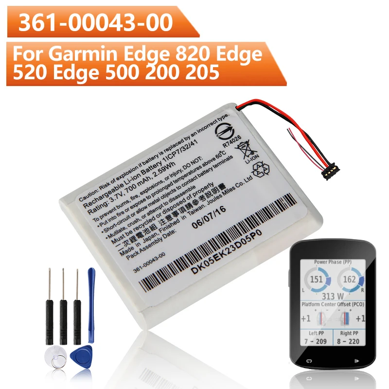Original Replacement Battery 361-00043-00 For Garmin Edge 820 Edge 520 500  200 205 Edge 520 Plus Gps Cycling Computer Battery - Mobile Phone Batteries  - AliExpress