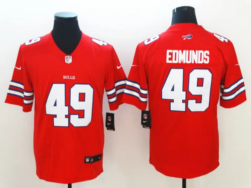 Розовый Мужчины Buffalo Josh Allen Tremaine Edmunds Tre'Davious White LeSean McCoy Vapor Untouchable Limited игрок Джерси - Цвет: Розовый