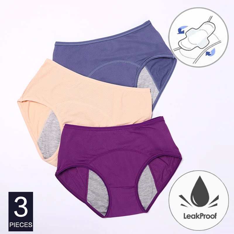 Hollow Out Underwear Comfortable Seamless Panties Menstrual Lingerie Leak Proof