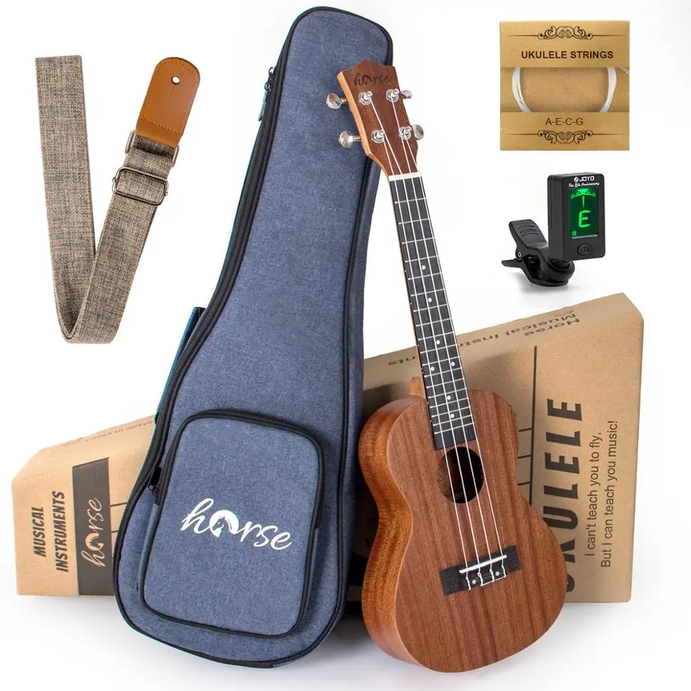Конский концерт телефон диагональю 23 дюйма комплект Ukelele с сумкой ленточный