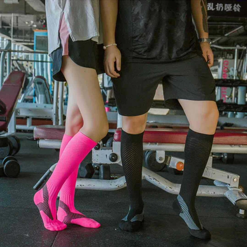 Спортивные Компрессионные носки до щиколотки профессиональные для бега