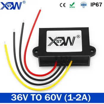 

2020 Hot Sale 36V to 60V 1A 2A DC DC Boost Converter Step Up Power Supply CE RoHS Waterproof Free Shipping For Vehicles Golf