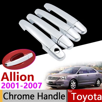 

Car Accessories Exterior Door Chrome Handle Cover for Toyota Allion Premio 2001~2007 T240 2002 2003 2004 2006 Trim Set Stickers