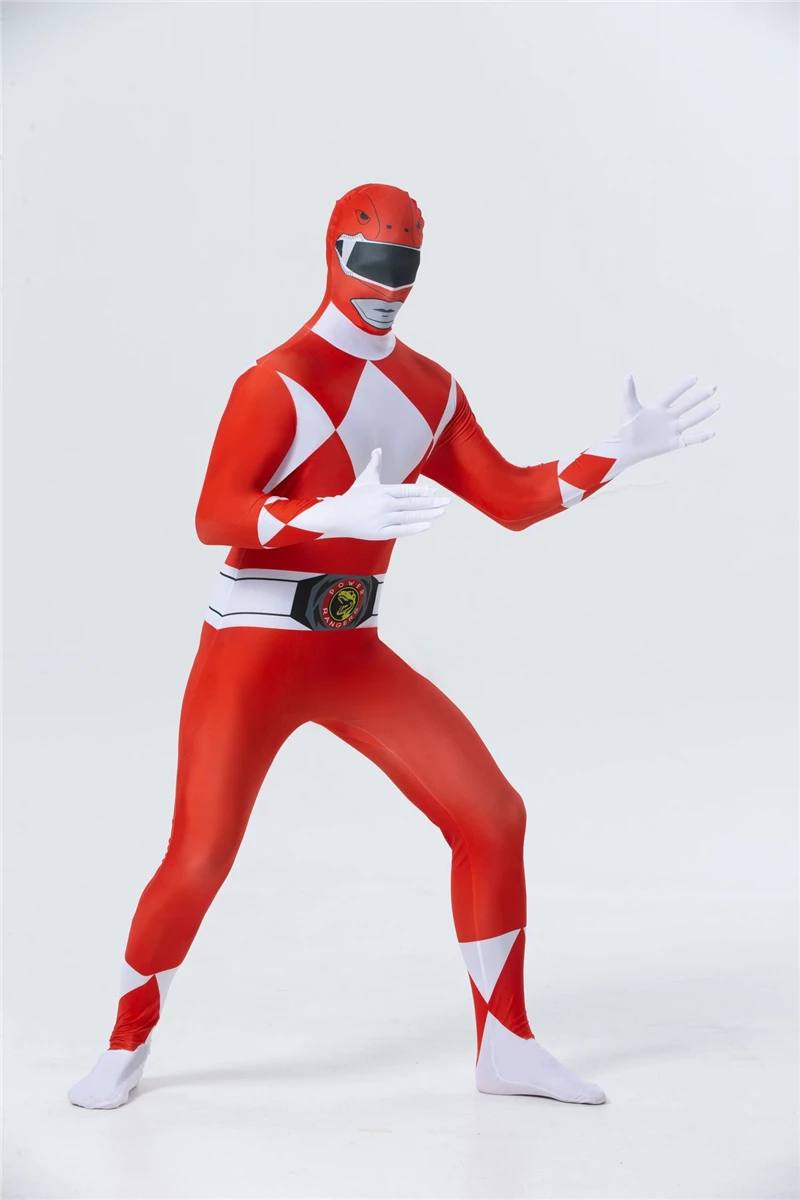 Для взрослых и детей Zentai Tight power Ranger динозавры команда косплей костюм мальчик представление на Хэллоуин шоу аниме ролевые игры комбинезон