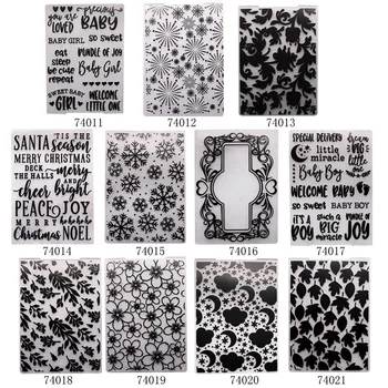 

Dolce Vita Word Plastic Embossing folders for DIY Scrapbooking Paper Craft/Card Making Decoration Supplies