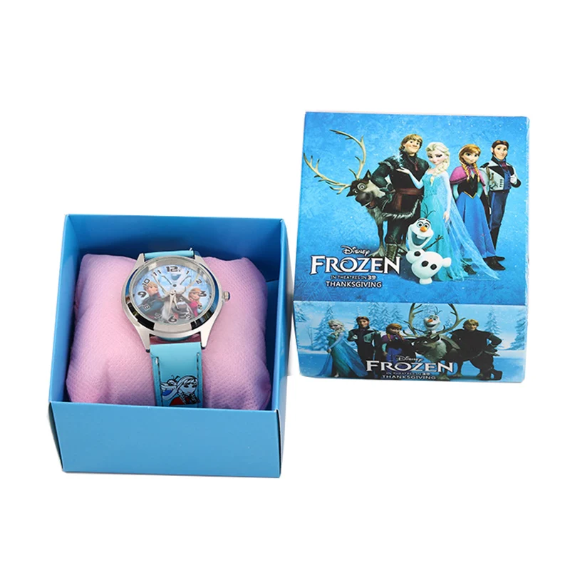 Reloj de silicona Frozen 2 para niños, pulsera de cuarzo de color aleatorio para películas de Disney, 1 Uds.