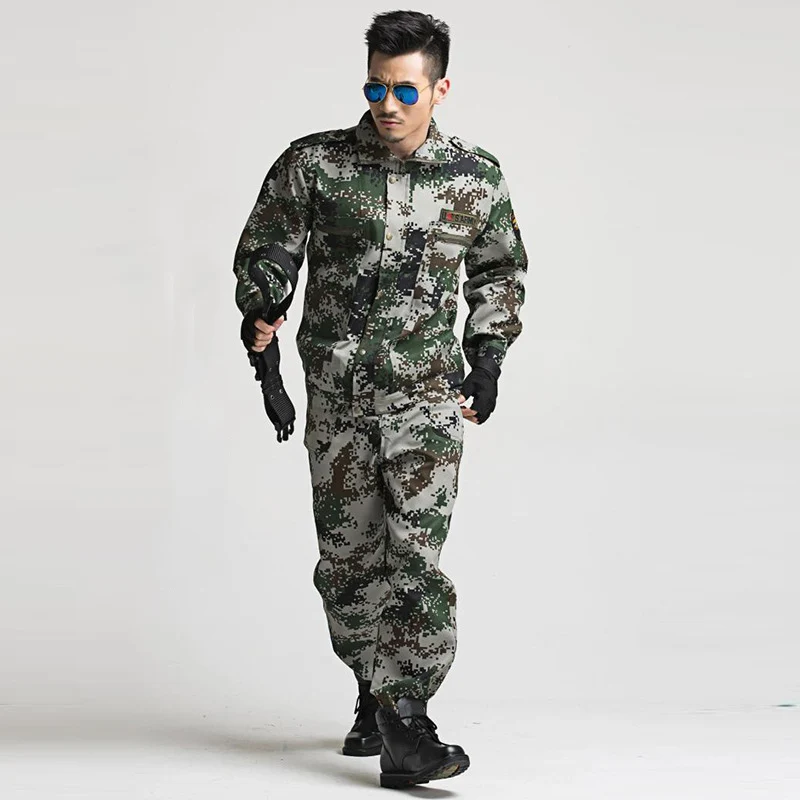 US Army Suit Men Military Uniform Outdoor Tactical Battle Combat Jacket+trousers Hunting Clothing S