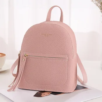 

2020 New Fashion Female Backpack Women Fashion Lady Shoulders Small Femal Backpack Letter Purse Mobile Phone Bag bolso mujer