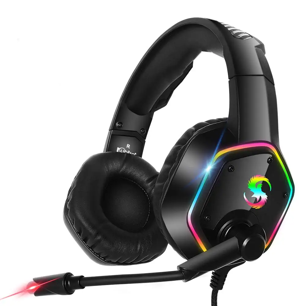 Профессиональный светодиодный светильник игровая гарнитура RGB 7 1 канал глубокий