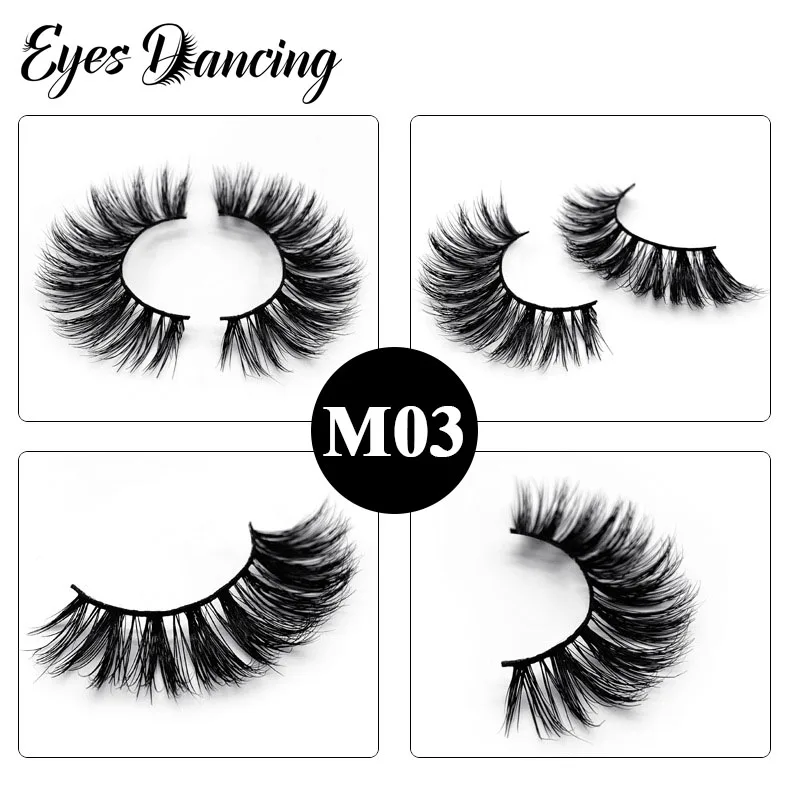 

Eyes Dancing 1Pair 3D Mink Eyelash Handmade Long Volume Eyelashes Makeup Natural Charm Eyelash Extension Tool Charm Thick Lashes