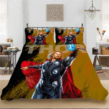 

Superhero Cool Style Soft Bedding set Bedclothes Include King-Full Size Duvet Cover Pillowcase Print Home Textile Bed Linens