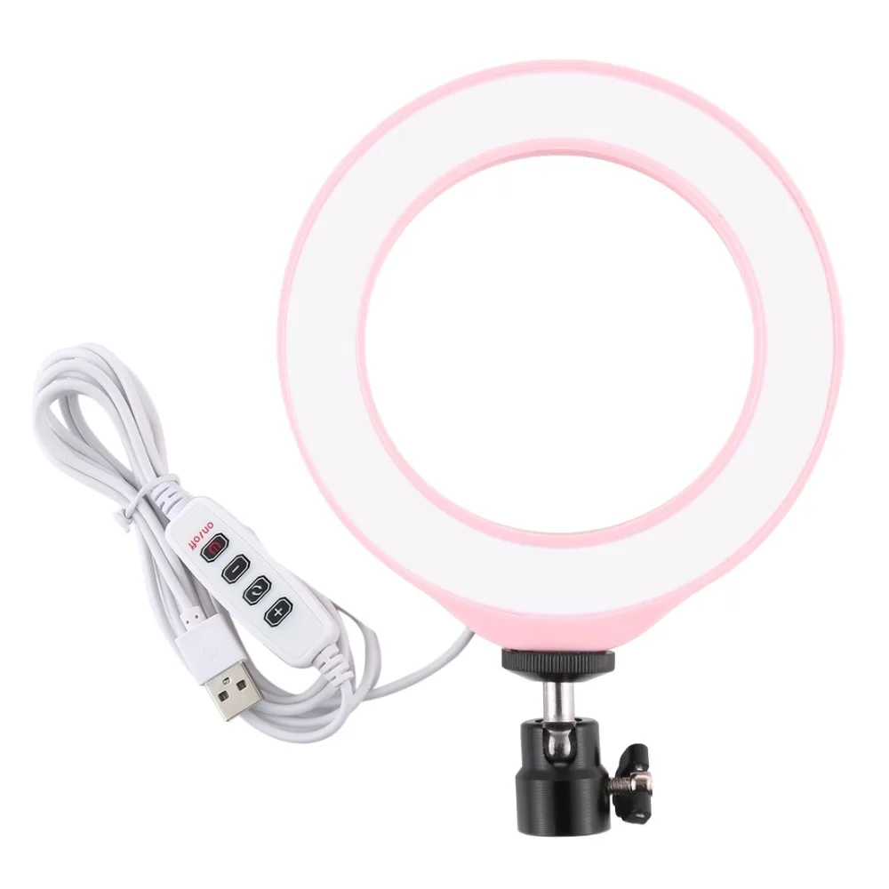 PULUZ 4.76.210.2 inch Dimmable SMD LED Selfie Ring Light Photography Blogger Vlogging Youtube Video Light&Cold Shoe Ball Head (8)