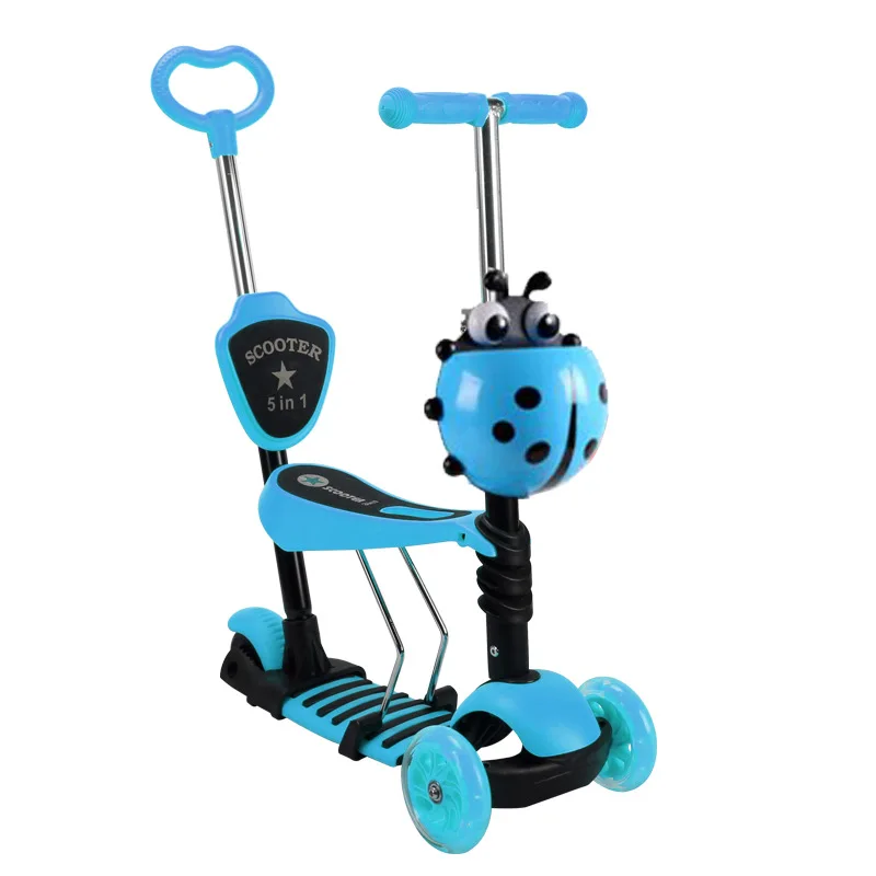 

Manufacturers a Generation of Fat Beetle Five in One CHILDREN'S Three-wheeled Scooter Light Included Baby Walker Gift Scooter