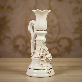 

Candlestick "Elegant", molding, white