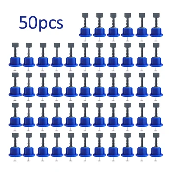 

50pcs/lot Flat Ceramic Leveler Floor Wall Construction Tools Reusable Leveling System Kit