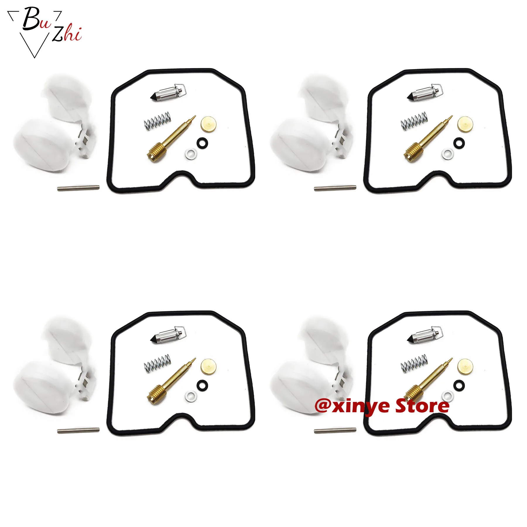 Carburetor Part 4xキャブレター炭水化物フロートボウルガスケットOリングkawasaki zl600 zx600 zr750