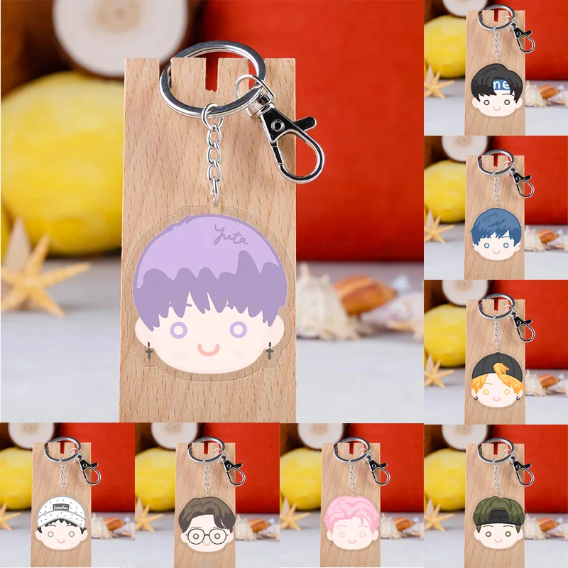 1 Pcs Kpop Boys Band NCT Keychain Cartoon Neo Culture Technology Taeil Lee Tae Yong Car Key Holder Chain Pendants | Канцтовары для