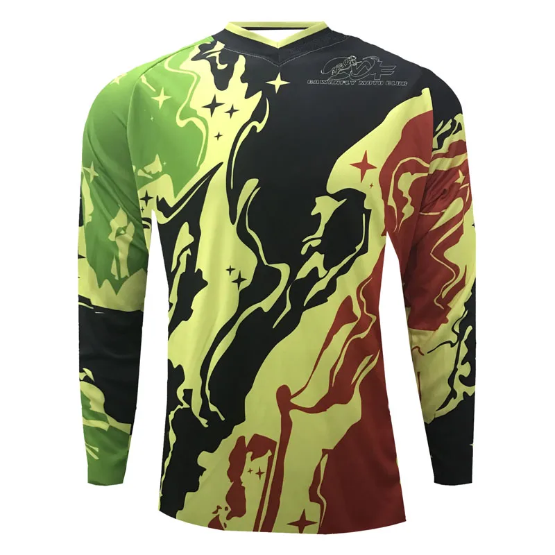 

2020 Color Mountain Bike Shirts Cycling Maillot MX MTB Clothing Motocross Motorcycle Bicycle T-shirt Mens Downhill Jersey