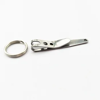 

1PC EDC Bag Key Ring Suspension Clip with Metal Key Ring Buckle Carabiner Stainless Steel Outdoor Quicklink Tool