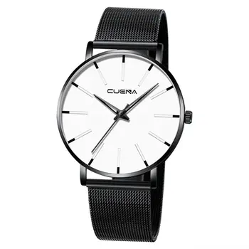 

Fashion Men's Watches Stainless Steel Mesh Band Quartz Wrist Watch Man Luxury Business Sports Ultra-thin Clock Relogio Masculino